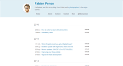 Desktop Screenshot of blog.penso.info